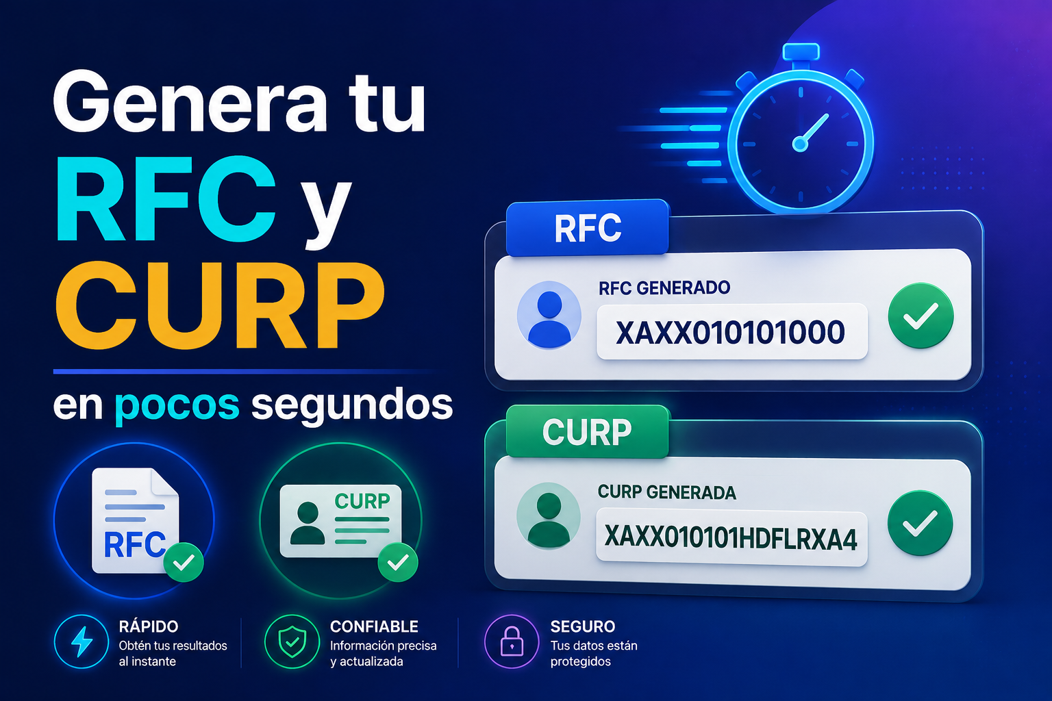 Generador de RFC y CURP